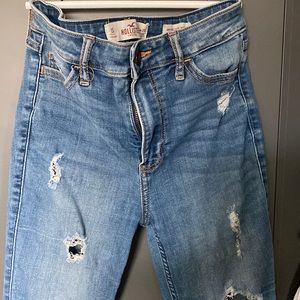 High rise skinny jeans